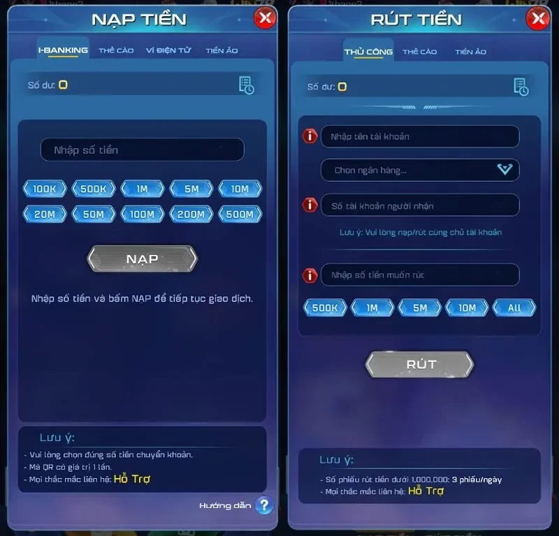 Nạp hay rút tiền đều dễ dàng, tiện lợi tại sân chơi Win79