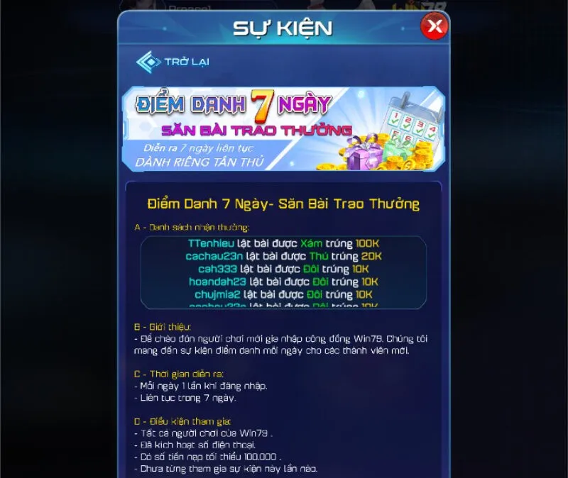 Tạo tài khoản Win79